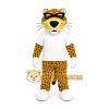 White Leopard Sports Mascot Costume White Leopard Sports Mascot Costume