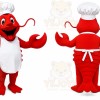 Chef Lobster Mascot Costume