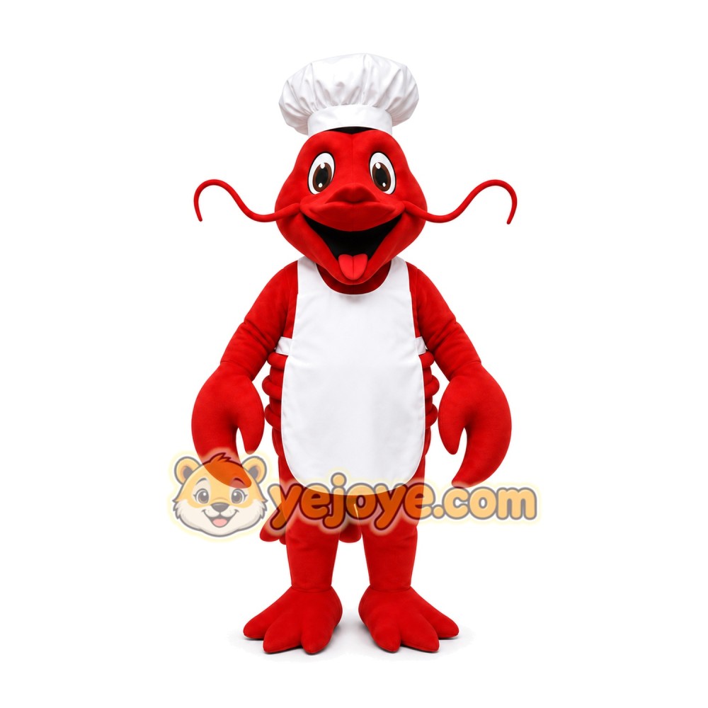 Chef Lobster Mascot Costume Chef Lobster Mascot Costume