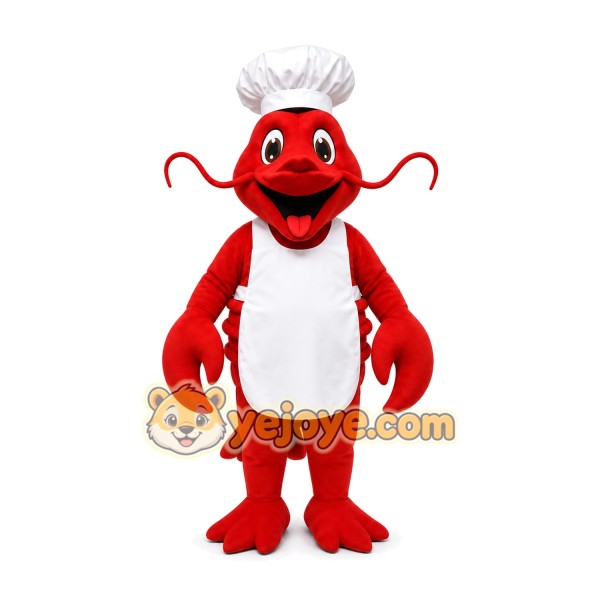 Chef Lobster Mascot Costume