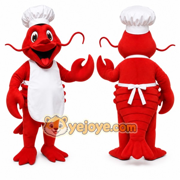 Chef Lobster Mascot Costume
