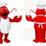 Chef Lobster Mascot Costume