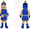 Blue Roman Warrior Mascot Costume