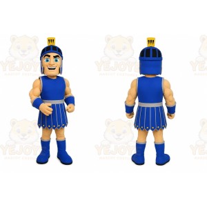 Blue Roman Warrior Mascot Costume