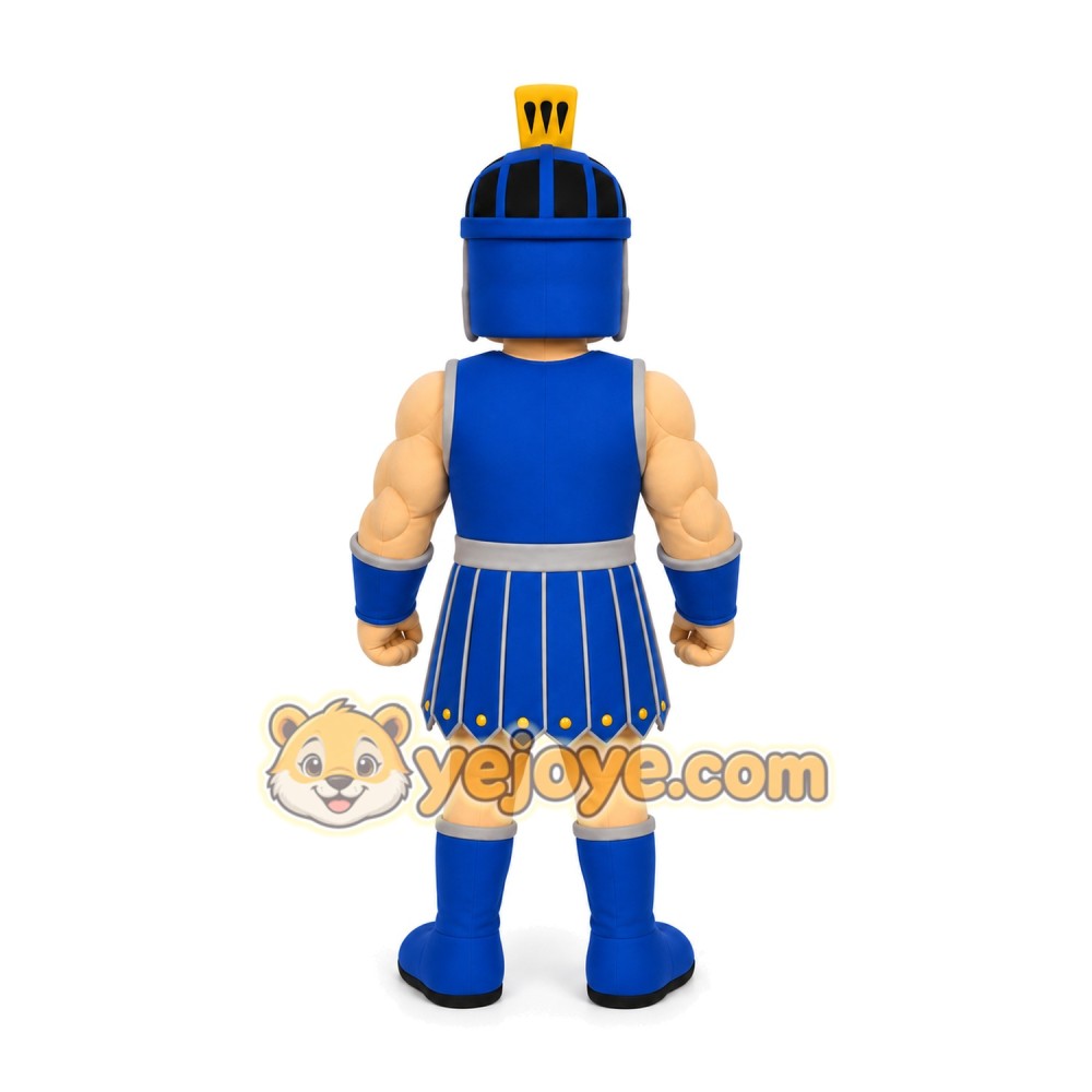 Blue Roman Warrior Mascot Costume Blue Roman Warrior Mascot Costume