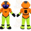 Orange Robot Mascot Costume