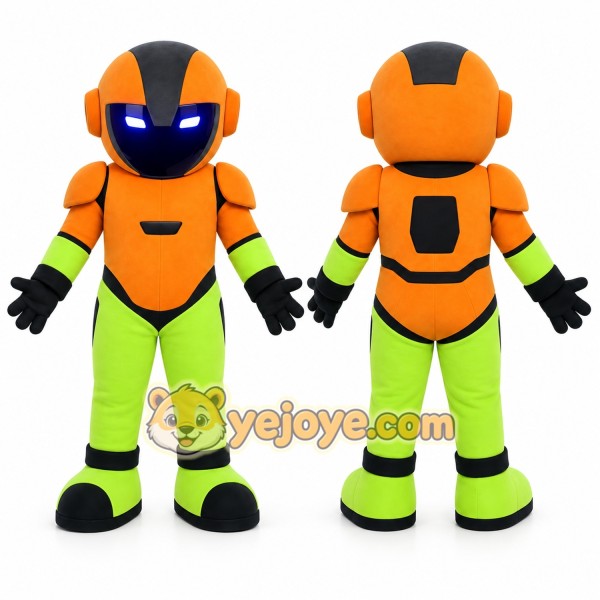Orange Robot Mascot Costume