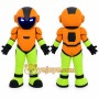 Orange Robot Mascot Costume
