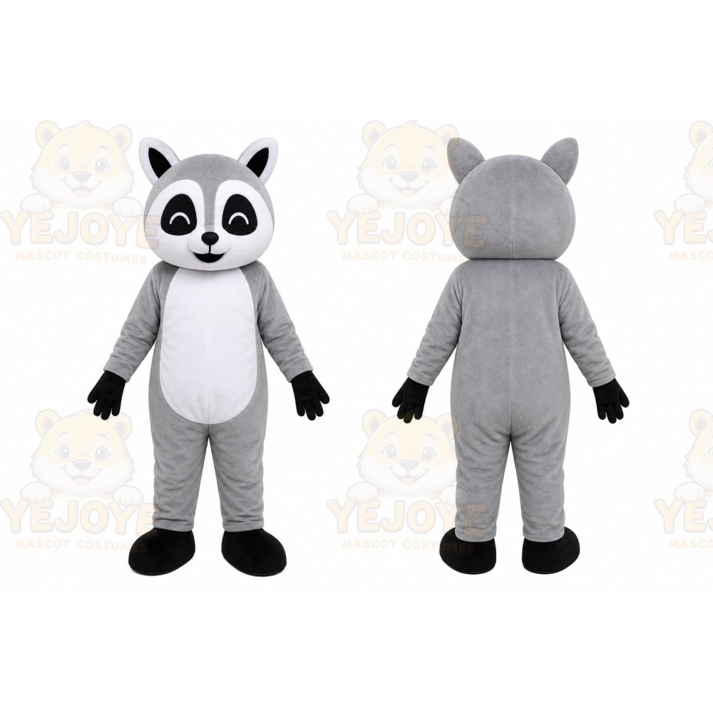 Gray Raccoon Mascot Costume