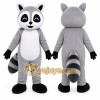Gray Raccoon Mascot Costume