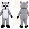 Gray Raccoon Mascot Costume