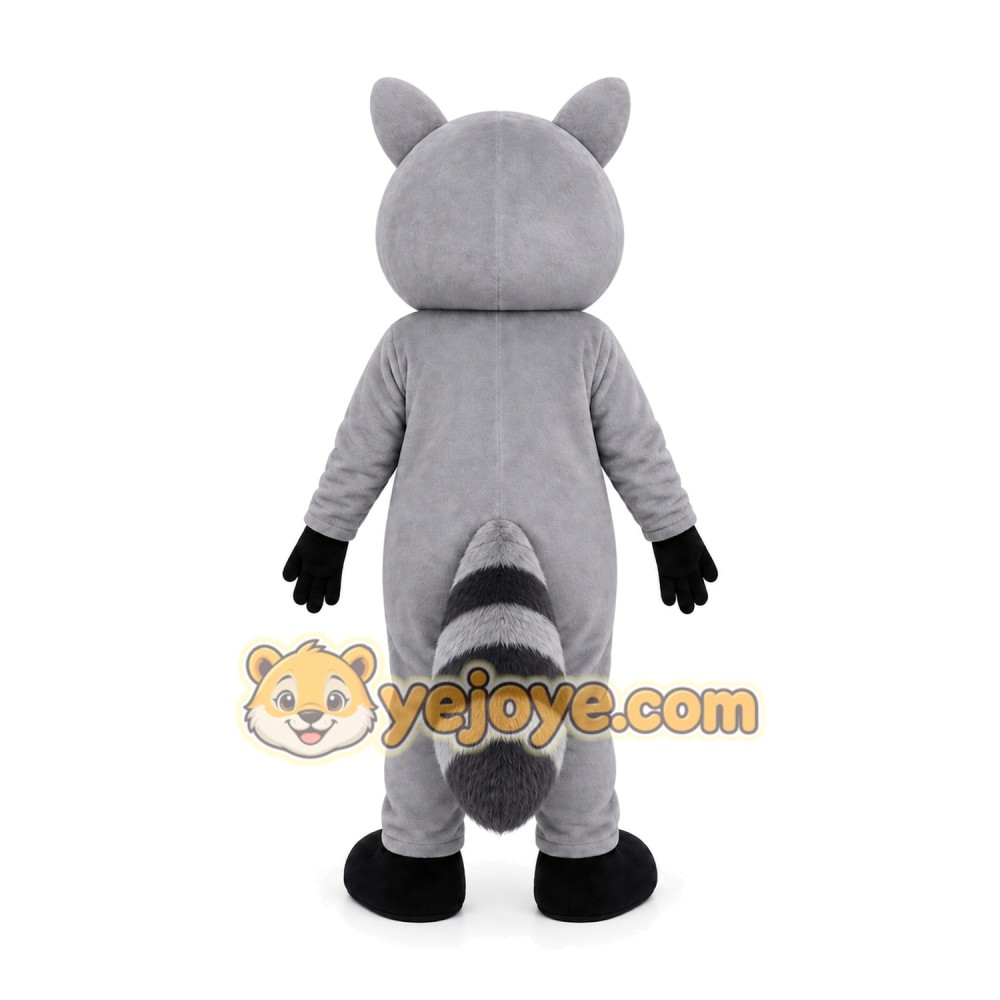 Gray Raccoon Mascot Costume