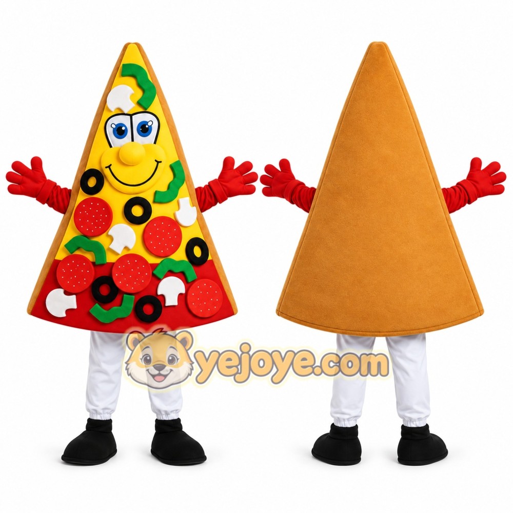 Pizza Cone Mascot Costume Pizza Cone Mascot Costume