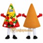 Pizza Cone Mascot Costume