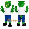 Green Owl Mascot Costume Green Owl Mascot Costume