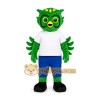 Green Owl Mascot Costume Green Owl Mascot Costume
