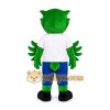 Green Owl Mascot Costume Green Owl Mascot Costume