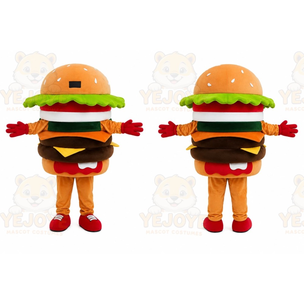 Hamburger Character Mascot Costume