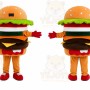 Hamburger Character Mascot Costume