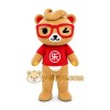 Glasses Bear Mascot Costume Glasses Bear Mascot Costume