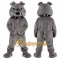 Gray Bulldog Mascot Costume