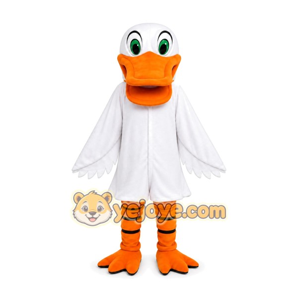 White Duck Mascot Costume White Duck Mascot Costume