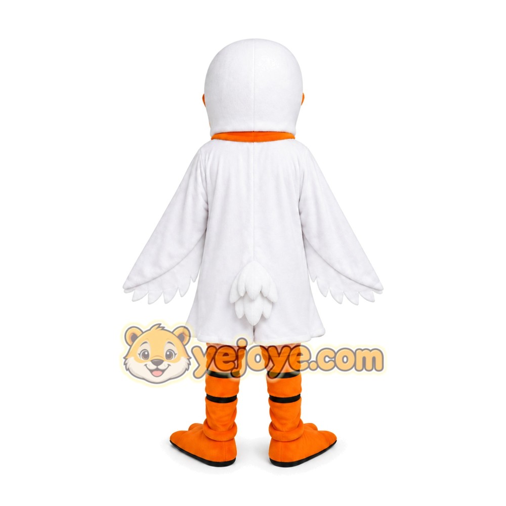 White Duck Mascot Costume White Duck Mascot Costume