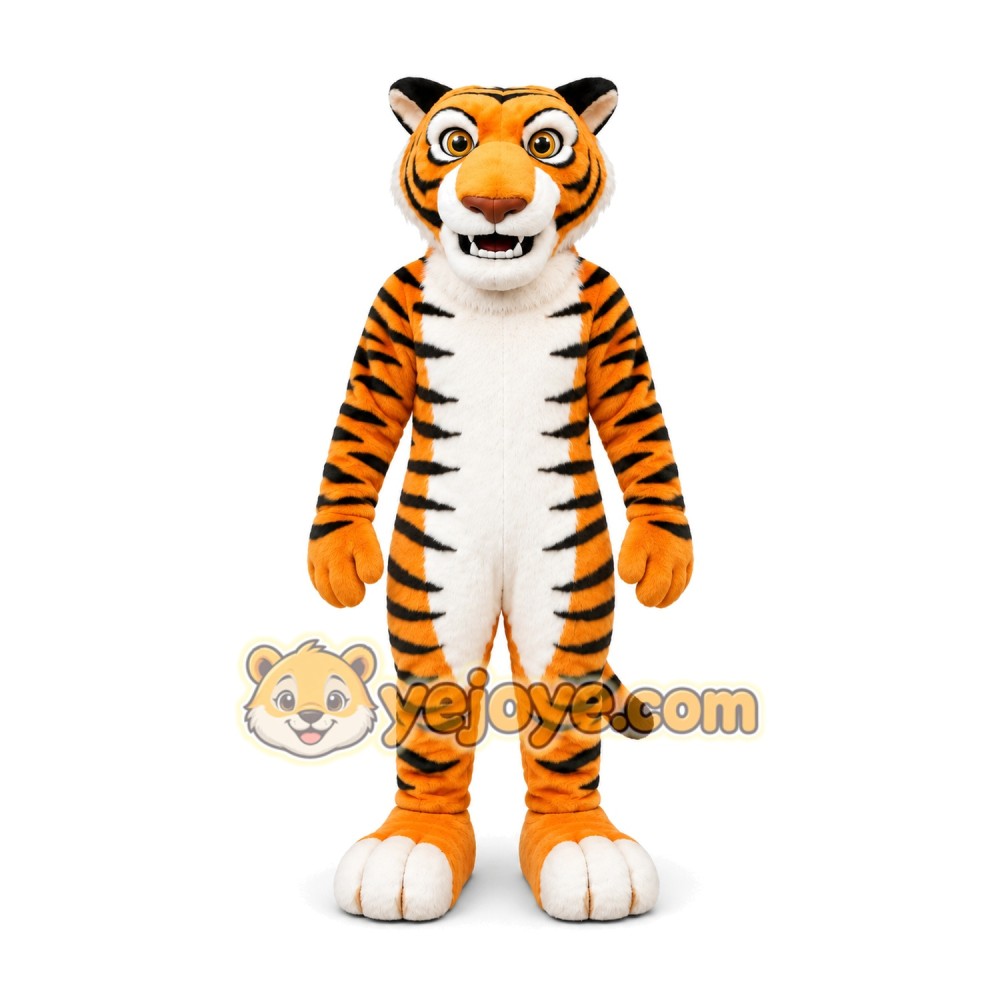 Orange Tiger Mascot Costume