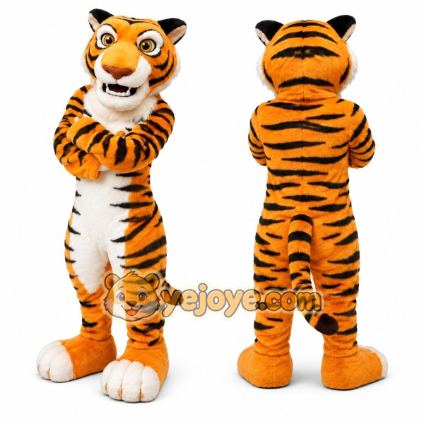 Orange Tiger Mascot Costume