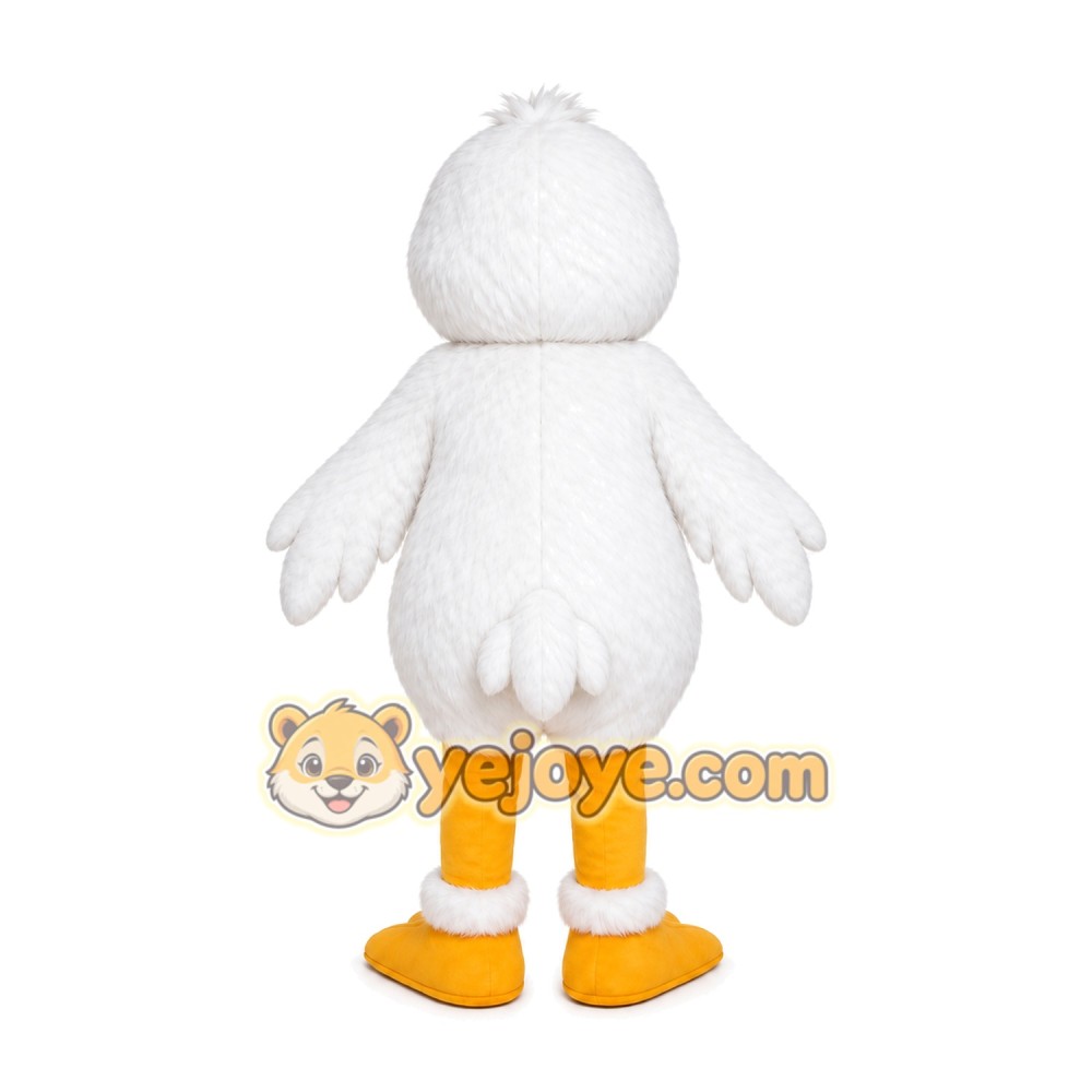 White Duck Mascot Costume White Duck Mascot Costume