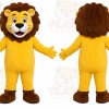 Yellow Lion Mascot Costume
