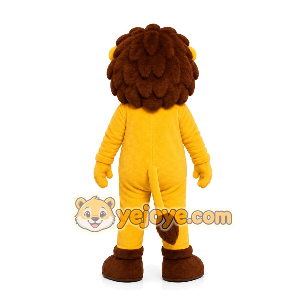 Yellow Lion Mascot Costume Yellow Lion Mascot Costume