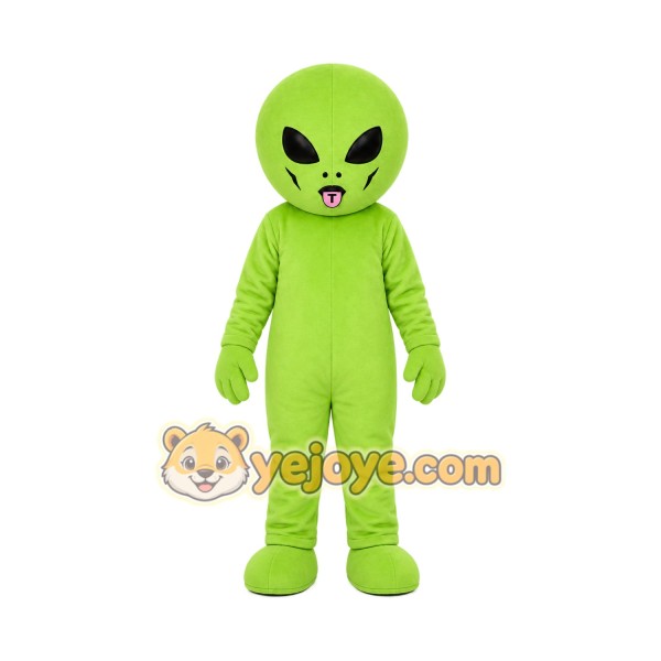 Green Alien Mascot Costume