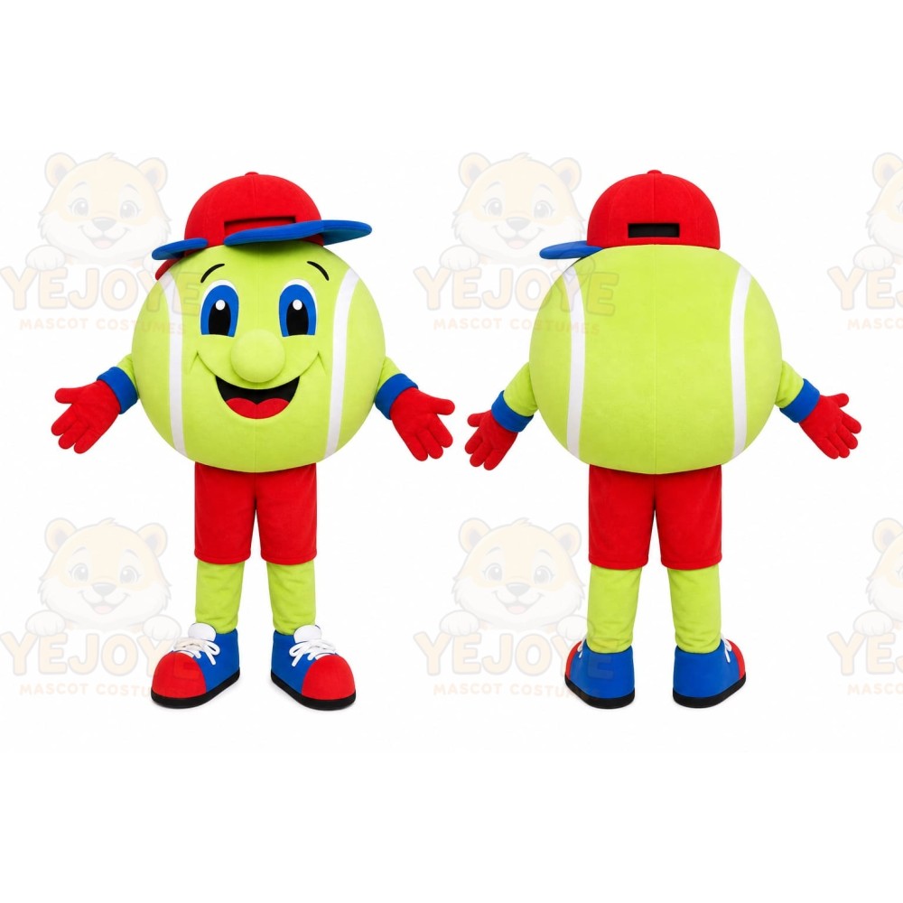 Tennis Ball Character Mascot Costume