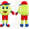 Tennis Ball Character Mascot Costume