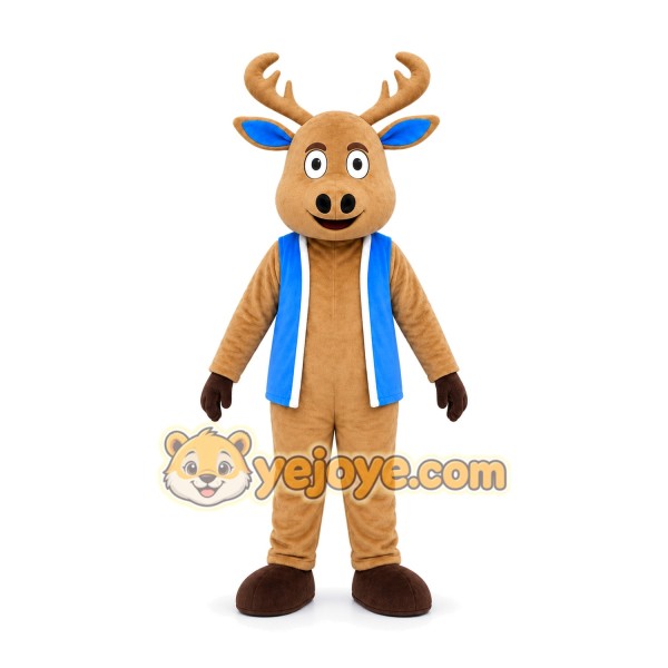 Tan Reindeer Mascot Costume