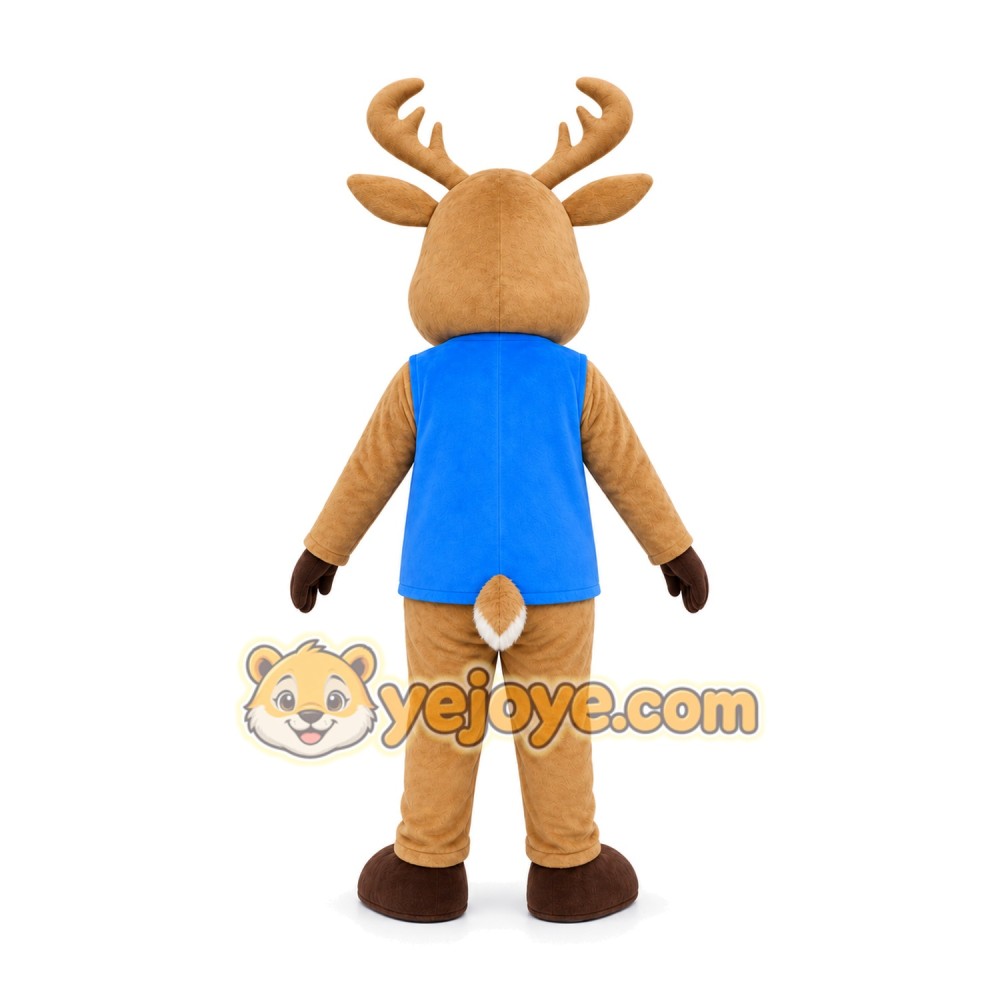 Tan Reindeer Mascot Costume Tan Reindeer Mascot Costume
