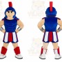 Blue Roman Girl Mascot Costume