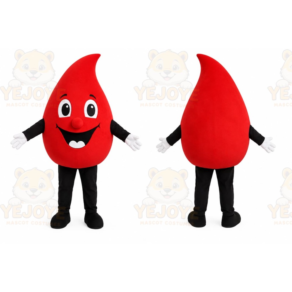 Red Drop Mascot Costume