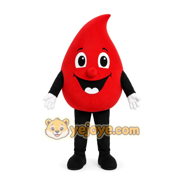 Red Drop Mascot Costume