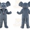 Gray Elephant Mascot Costume