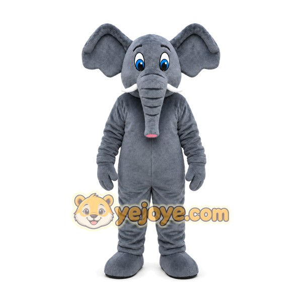 Gray Elephant Mascot Costume