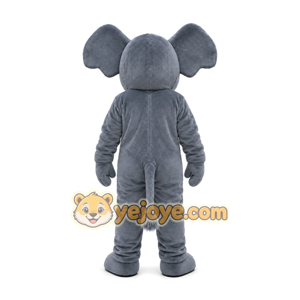 Gray Elephant Mascot Costume Gray Elephant Mascot Costume