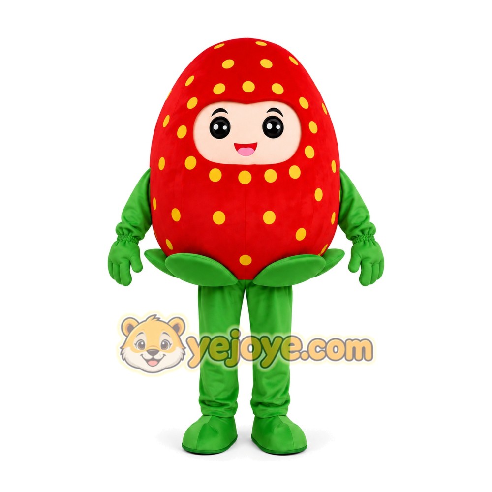 Strawberry Character Mascot Costume Strawberry Character Mascot Costume