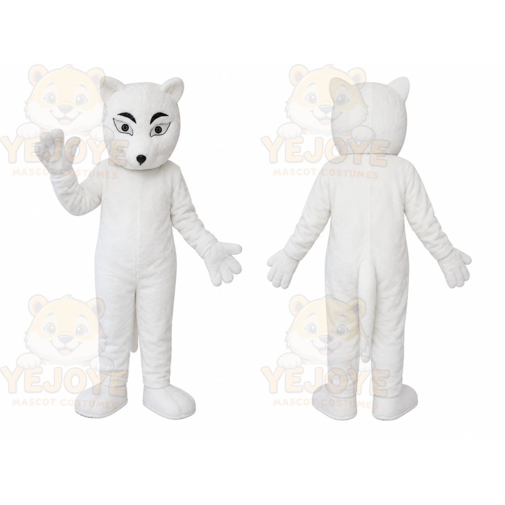 White Cat Mascot Costume