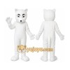 White Cat Mascot Costume