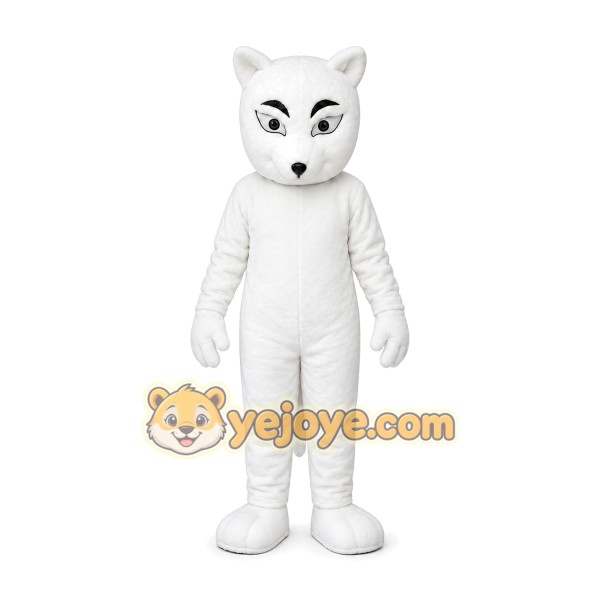 White Cat Mascot Costume White Cat Mascot Costume