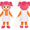 Pink Hair Girl Mascot Costume