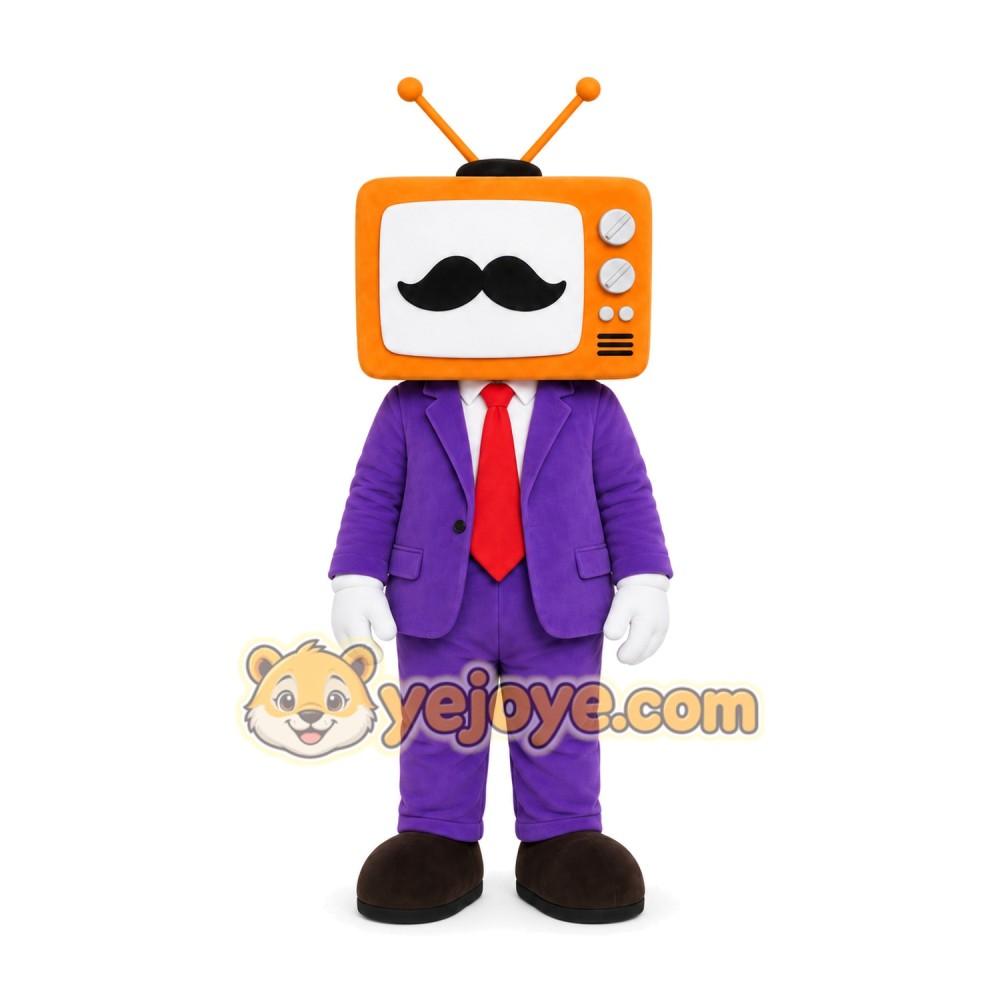 TV Head Character Mascot Costume TV Head Character Mascot Costume