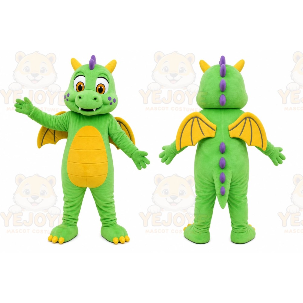 Green Dragon Mascot Costume